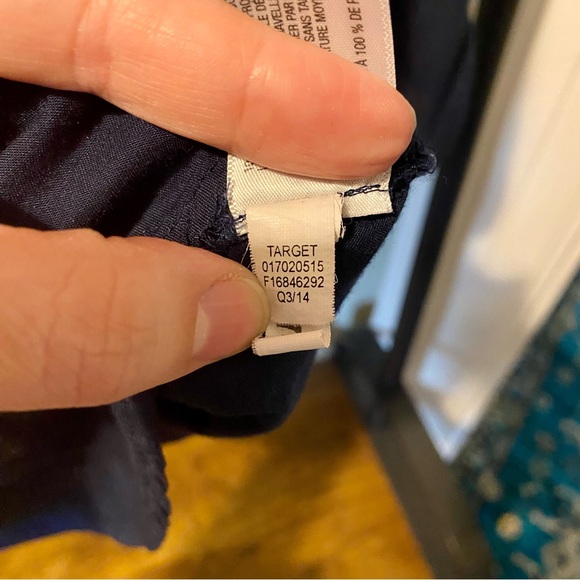 Mossimo dark blue peasant blouse size S - Picture 5 of 10